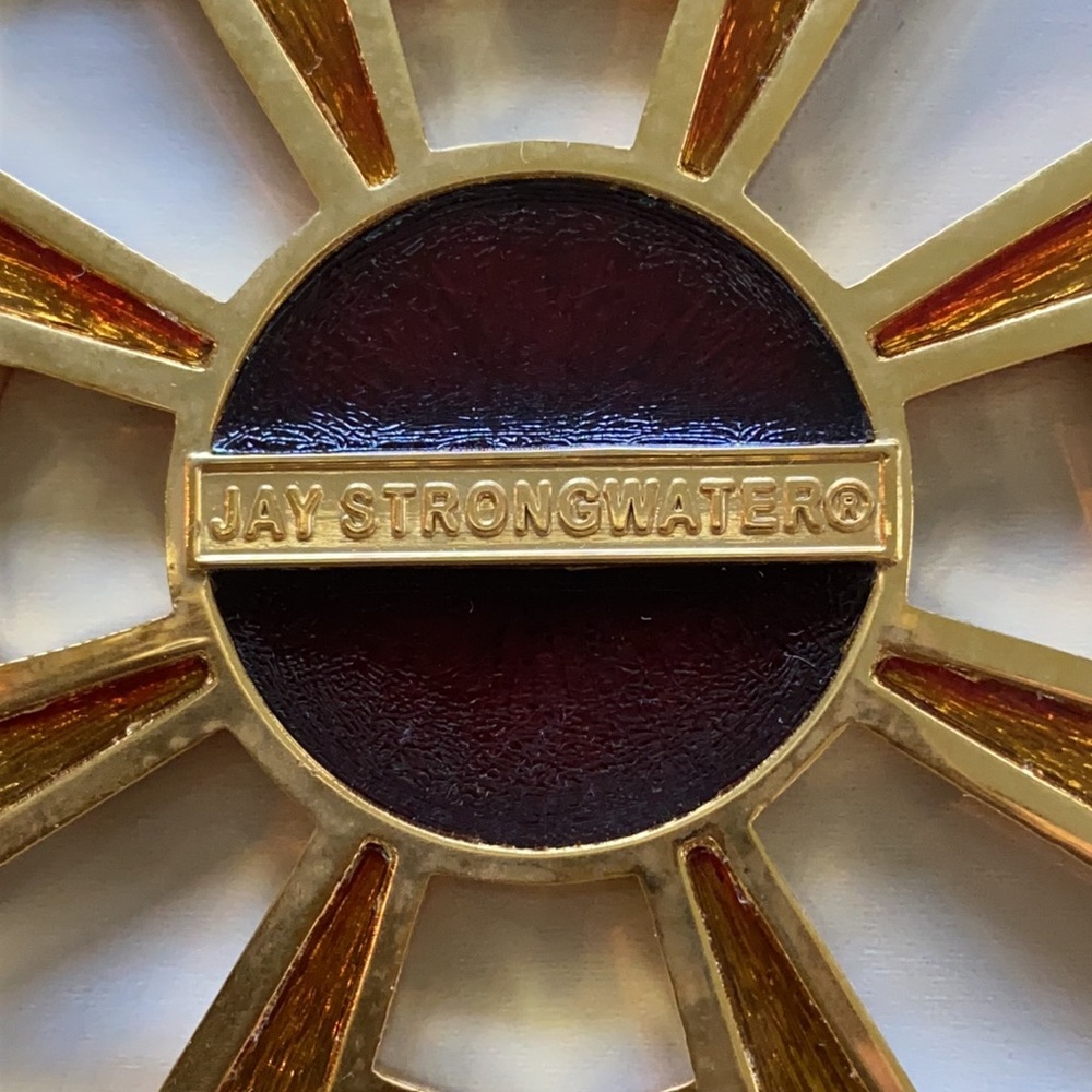 Jay Strongwater Red Enamel Swarovski Square Frame - Picture 5 of 9